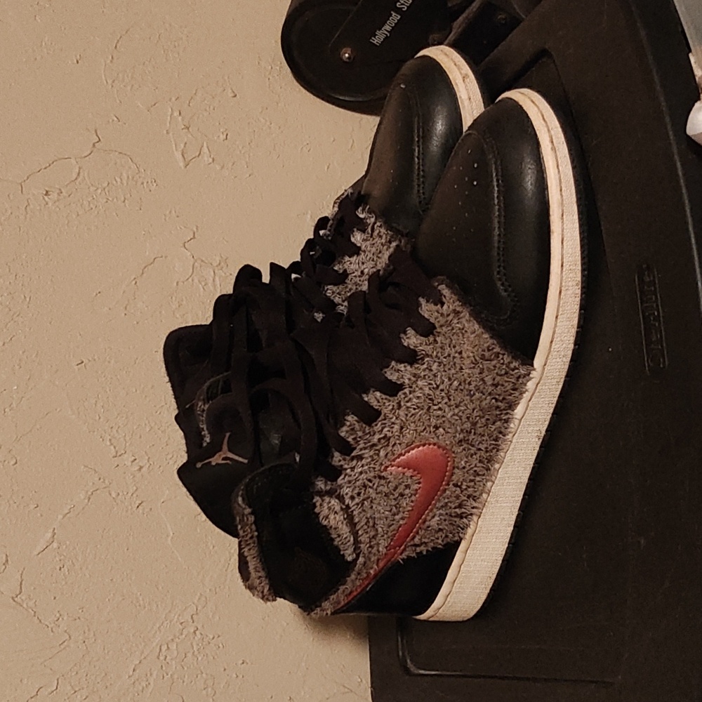 Jordan 1 Retro High GP Little Kids Shoes Black/Bronze/White